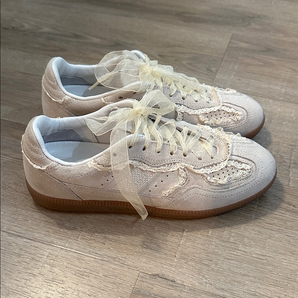 Alohas Tb.490 Rife Crochet Leather Women's Sneakers - Picture 2 of 7